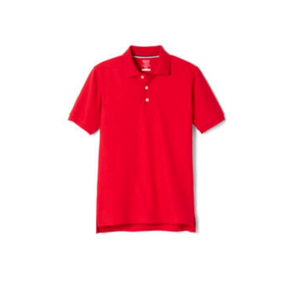 French Toast Boys' Short Sleeve Pique Polo Red Size XL(14/16)